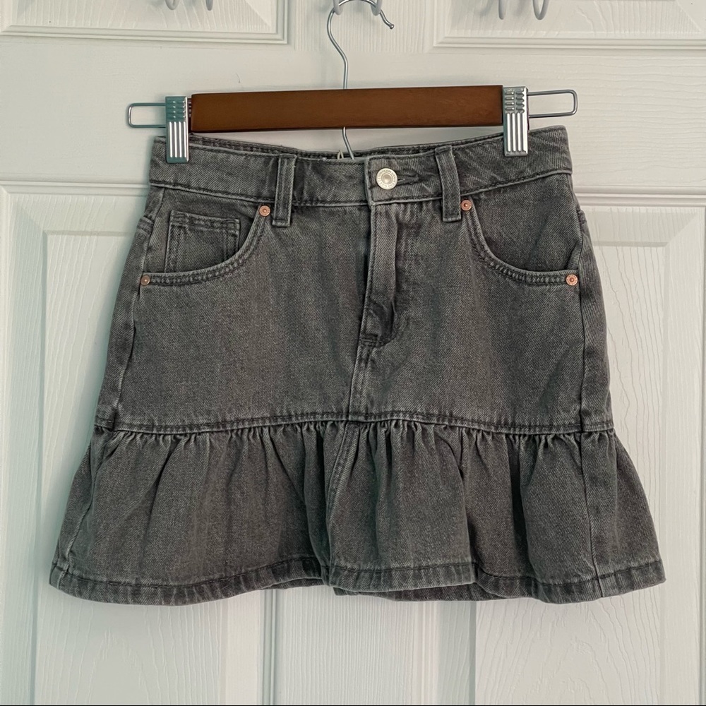 Mango Denim Skirt Gray size 10